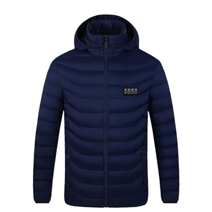 Winter Clearance 2024!  Heated Jacket for Men Women, Electric Heating Coat, 19 Heating Zones, Long Sleeve Hooded Zip Winter Heated Vest Windproof Outerwear(Battery Not Included)